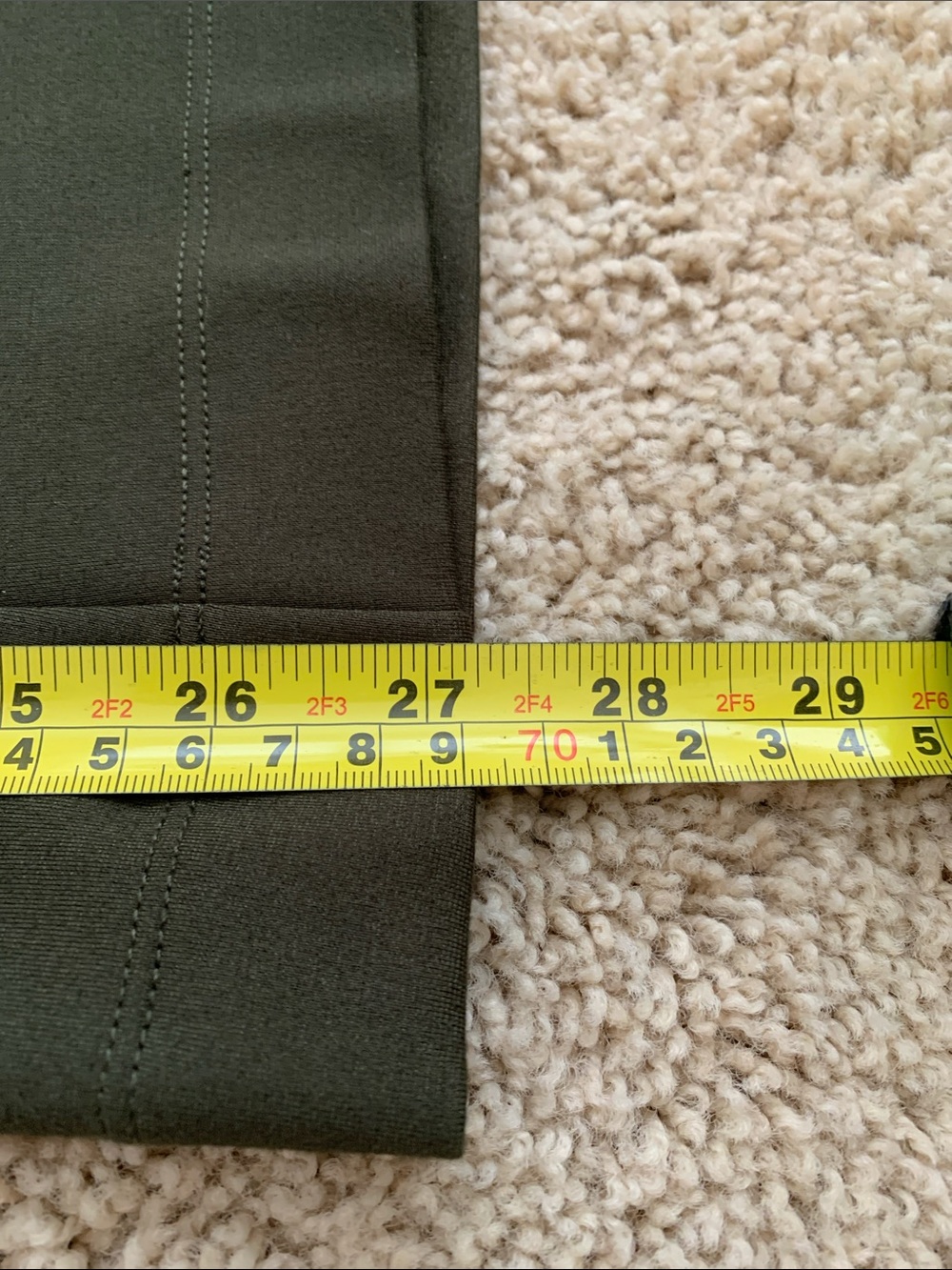 Quince Ultra-Stretch Ponte Super Wide Leg Pants Olive Green Large - Picture 6 of 7